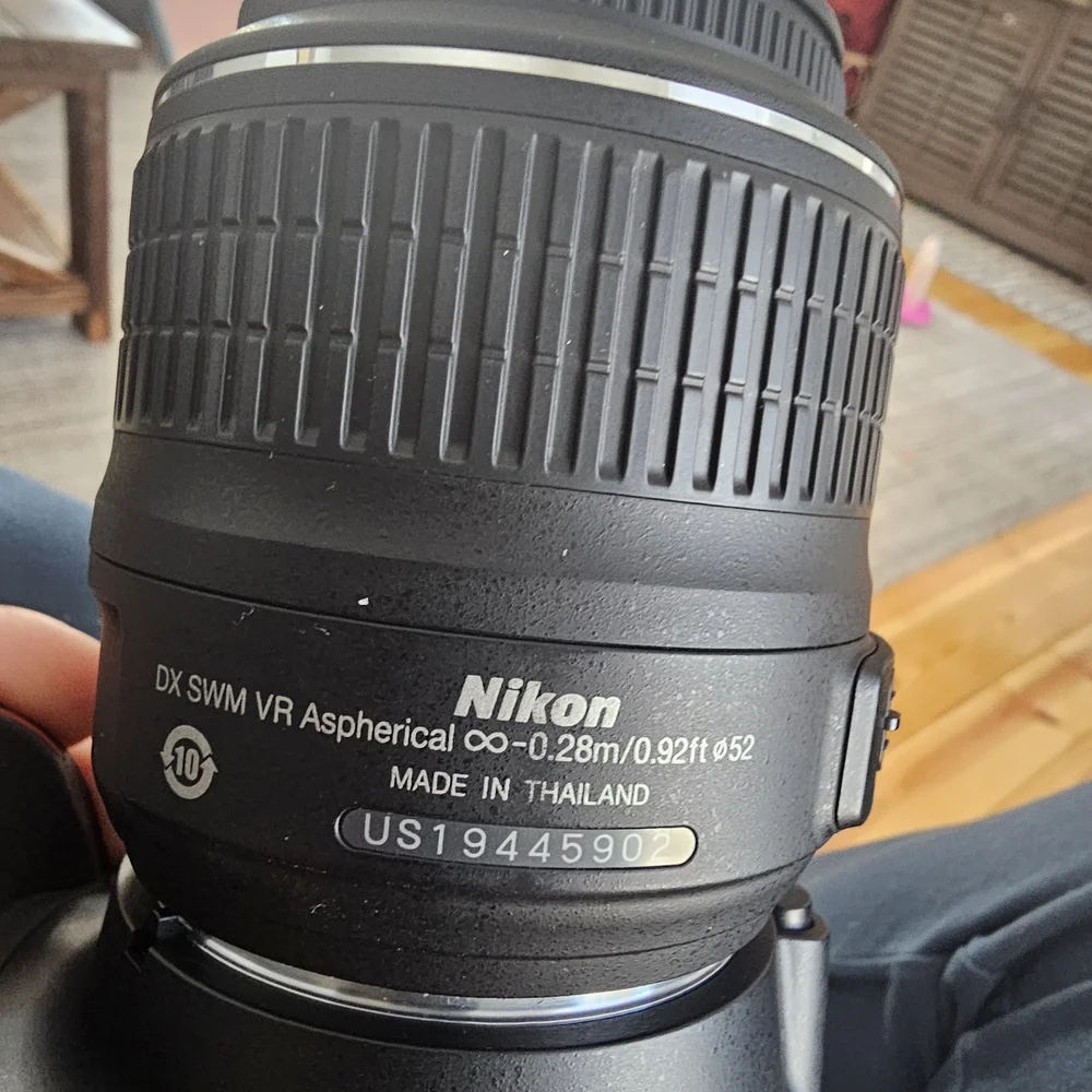 Nikon Black DSLR with Zoom Lens